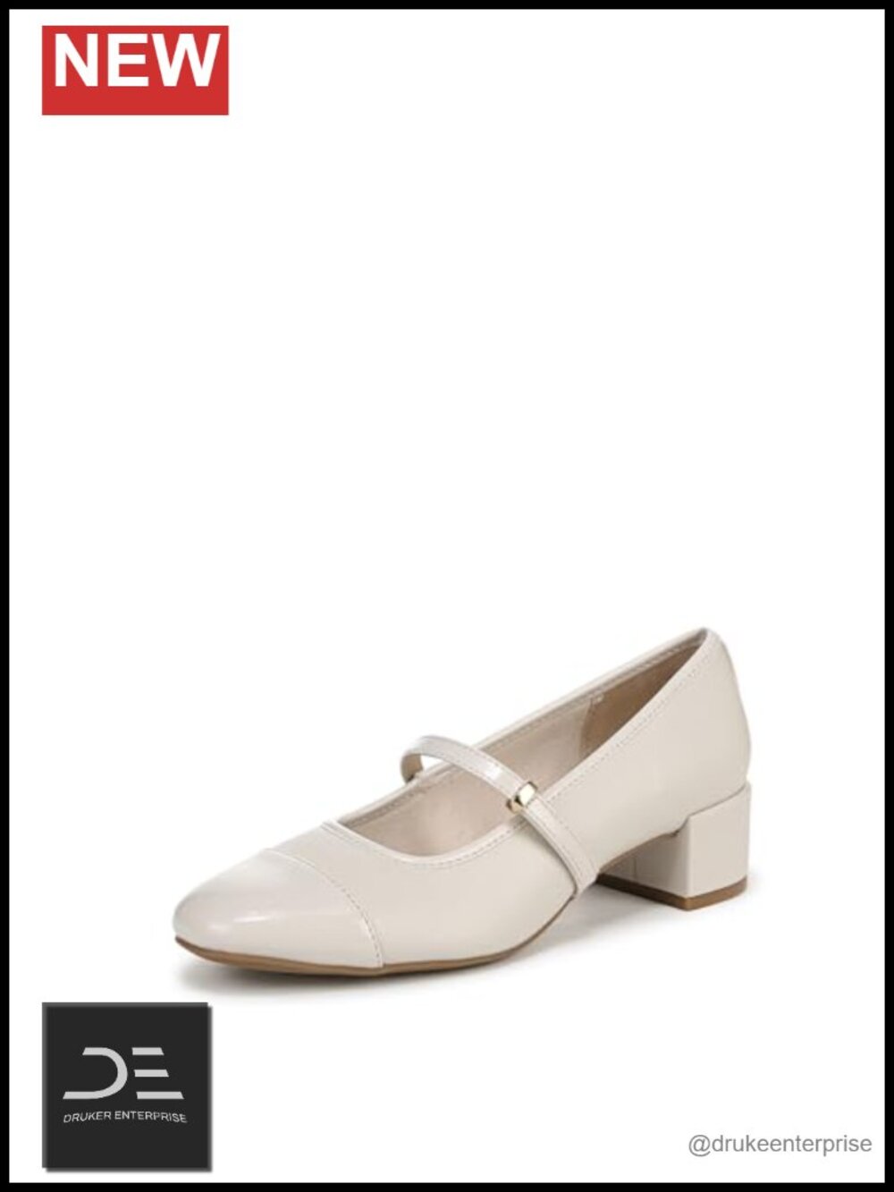 Maryjane Pump with Block Heel, Square Toe, Soft System Cushioning, Women's